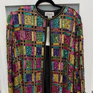 Judith Ann Vintage Sequin jacket Large